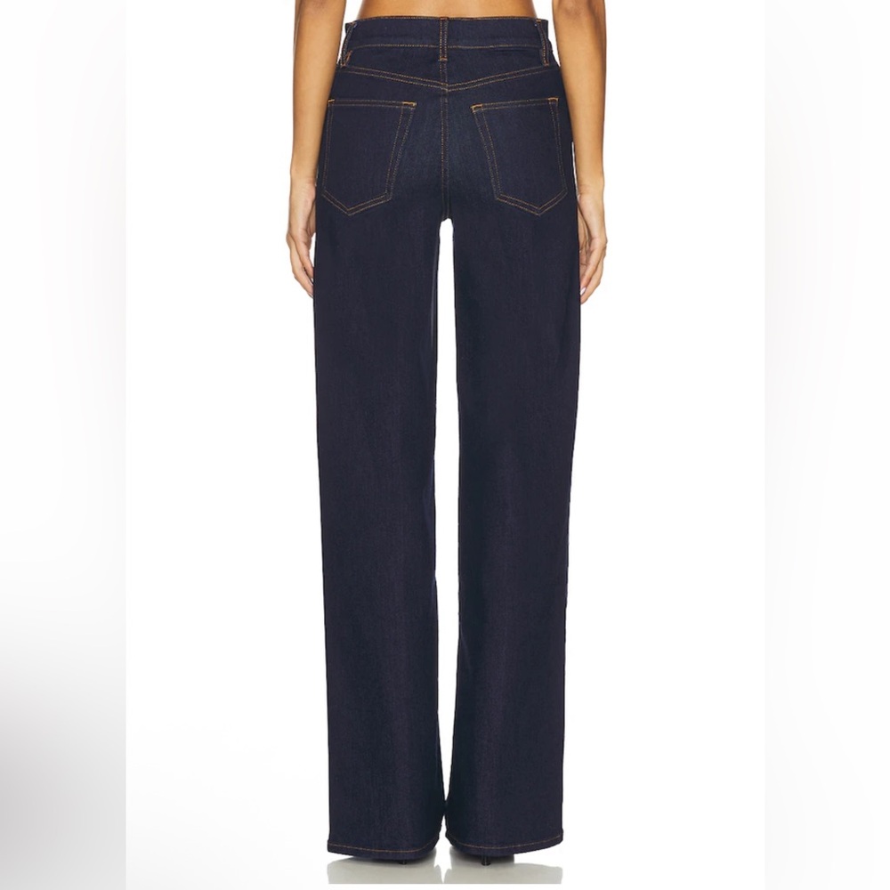 NEW Frame Le Slim Palazzo Long Wide Leg Jeans in Rinse Size 28 - Picture 3 of 10